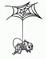Spider Web Coloring Pages Printable Kids Outline Clipartmag Gif Bestcoloringpagesforkids sketch template