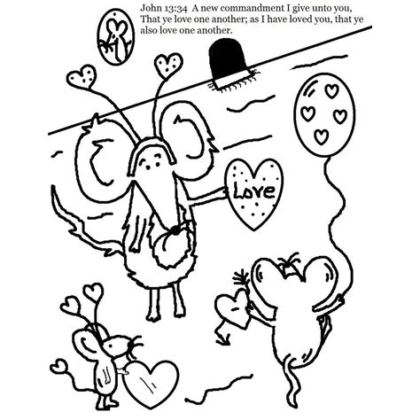 animals valentines day coloring pages mouses xcoloringscom