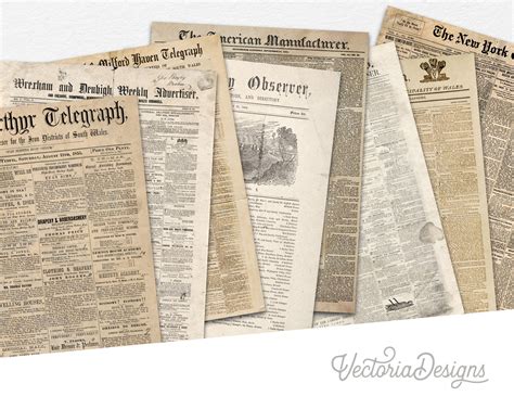 newspaper vintage newspaper paper pack printable grunge paper pack