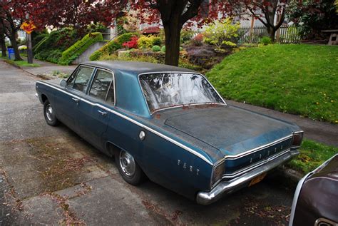 coal  dodge dart sedan slant   school teacher car curbside classic