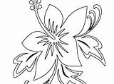 Coloring Pages Flower Exotic Beach Tropical Advanced Drawing Flowers Getdrawings Getcolorings Colouring Printable sketch template