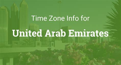 time zones  united arab emirates