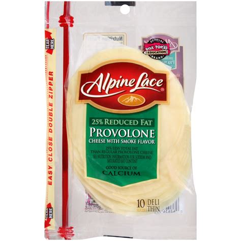 alpine lace reduced fat sliced provolone cheese  oz amazoncom grocery gourmet food