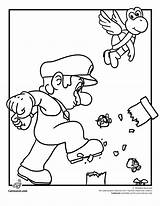 Coloring Mario Super Book Library Clipart Cartoon Color Pages sketch template