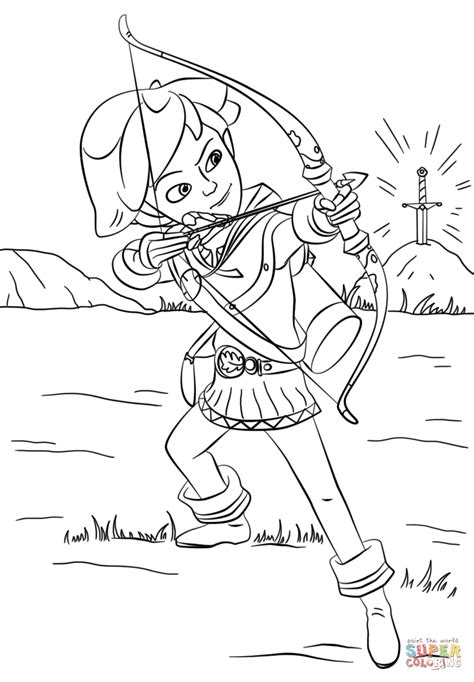 robin hood  mischief  sherwood coloring page  printable