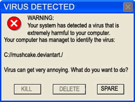 virus detected  mushcake  deviantart
