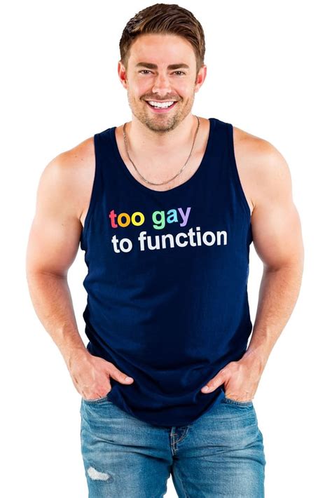 Jonathan Bennett X Tipsy Elves Too Gay To Function Pride Tank Top