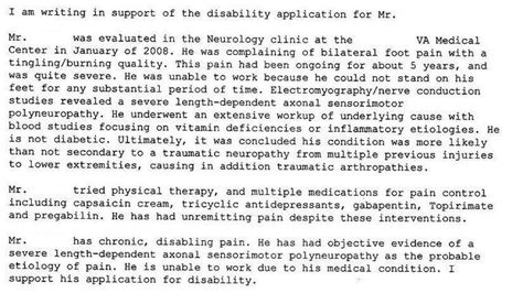sample disability letter  family member
