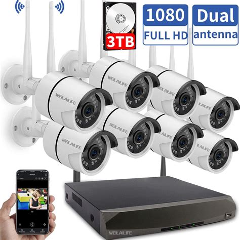 Wireless Security Camera System Weilailife Surveillance