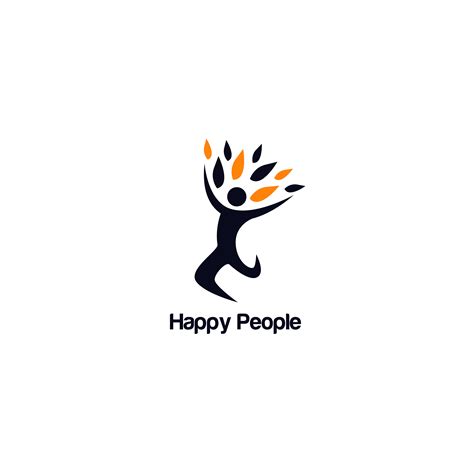 happy people logo  vector art  vecteezy