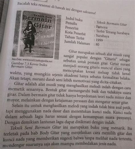 contoh resensi buku  benar pigura