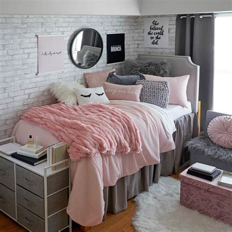 Pink Dorm Rooms Cute Dorm Rooms Dorm Bed Skirts College Dorm Room