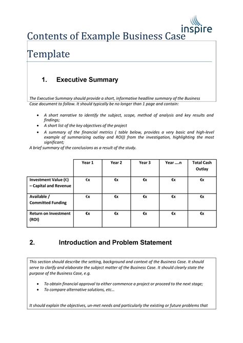 sample business case templates sampletemplatess sampletemplatess