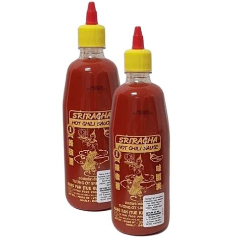 Nang Fah Sriracha Hot Chili Sauce Red 740ml Pack Of 2 — Yin Yam Food