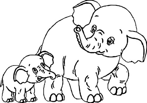 printable elephant coloring pages