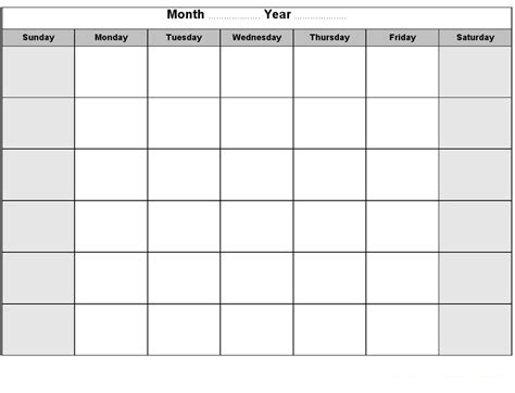 Calendar With Space For Writing Example Calendar Printable
