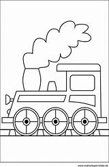 Eisenbahn Malvorlage Lokomotive Zug Malen Ausmalbild Waggons Blumen Bastelvorlage Fensterbilder Pferd sketch template