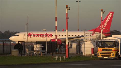 corendon airlines europe   takeoff groningen airport eelde youtube