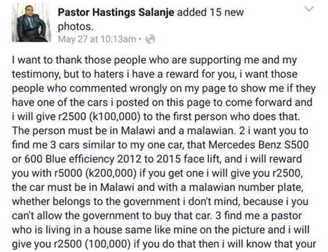 wow see a post from a malawian pastor