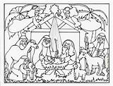 Manger Jesus Coloring Baby Pages Getcolorings Color sketch template