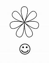 Flower Template Petal Daisy Clipart Outline Simple Seven Clip Line Cliparts Flowers Cut Printable Gif Library Clipartbest sketch template