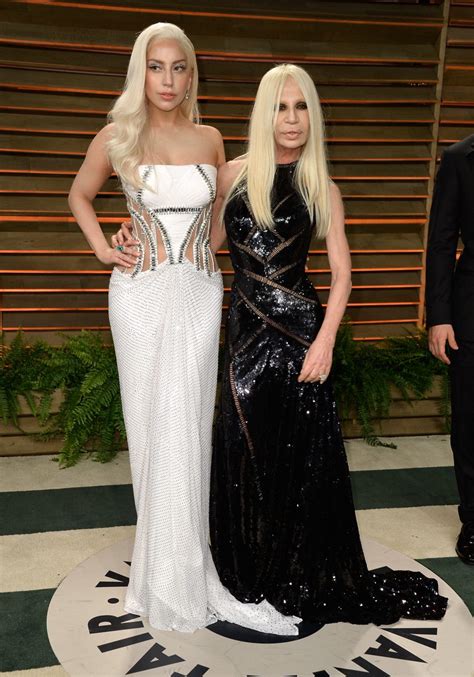 Donatella Versace Attends Super Bowl For Lady Gaga
