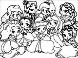 Princesses Cuter sketch template