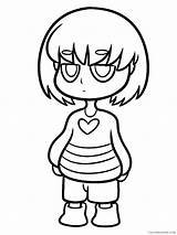 Undertale Coloring4free sketch template