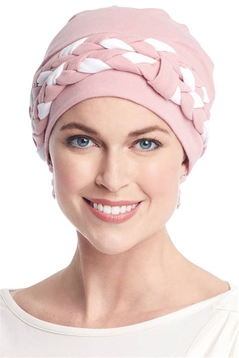 tone double braid turban set  cotton turban cancer headwear hats  cancer