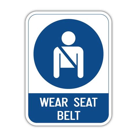 wear seat belt protection sign vinyl sticker decal etsy