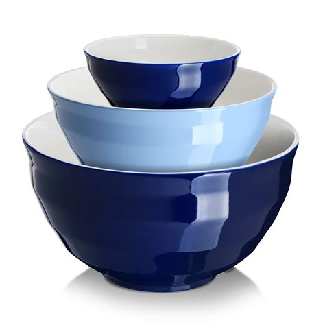 dowan ceramic mixing bowlsserving bowl set  packs nesting bowls