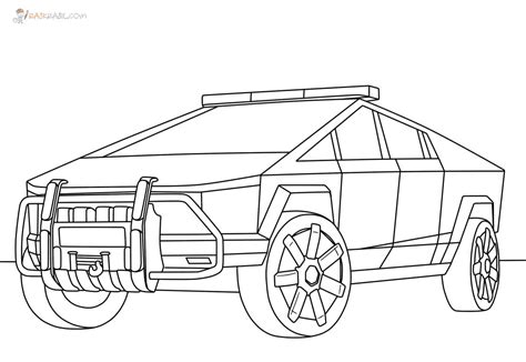 Print Tesla Cybertruck Coloring Page Nativity Coloring Pages Cars Hot