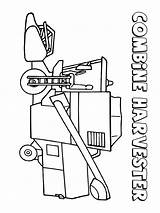 Combine Harvester sketch template