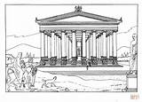 Tempio Artemis Ephesus sketch template