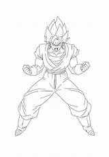 Vegetto Lineart Gogeta Ultimate Ssj3 Coloring Pages Deviantart Manga Anime Template sketch template