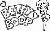 Betty Boop Coloring Logo Pages Wecoloringpage Clipground sketch template