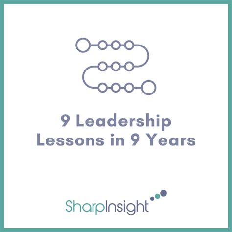 leadership lessons learned sharp insight llc