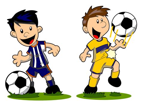 soccer player boy cartoon  clipart