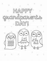 Gran Singing Parents Coloring Owls Three Netart sketch template