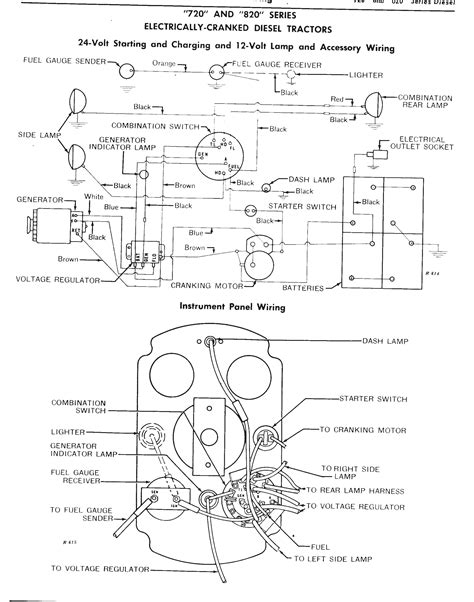 john deere  starter wiring diagram