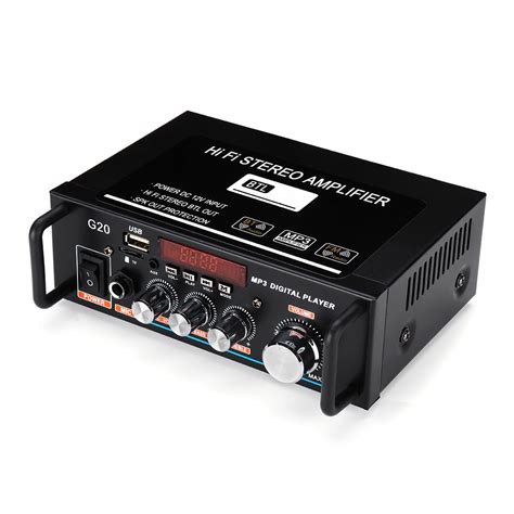 mini  digital bluetooth stereo amplifier support hifi usb fm mic sd port