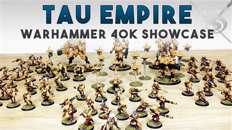 Warhammer 40k Tau Army Showcase Miniature Painting Youtube