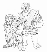 Clash Clans Coloring Roy Crammed Pages Coloringbay sketch template