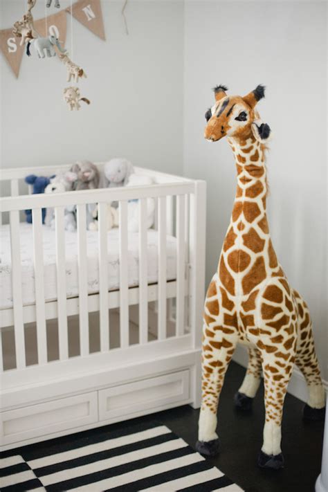 nursery giraffe transitional nursery style  pretty