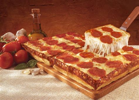 little caesar s launches detroit style pizza new york daily news