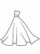 Dress Coloring Pages Wedding Dresses Girls Colouring Printable Color Celebrations Girl Recommended sketch template