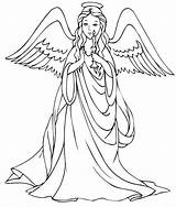 Angel Coloring Angels Pages Holding Christmas Candle Beautiful Adults Print Realistic Loving Tattoo Outline Adult Color Printable Cartoon Engel Bible sketch template