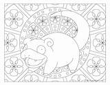 Slowpoke Pokemon Coloring Windingpathsart Adult sketch template