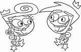Coloring Pages Fairly Odd Wanda Cosmo Parents Oddparents Cute Cosmos Sun Cartoon Drawings Getcolorings Getdrawings sketch template