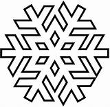 Snowflake Drawing Snow Clipart Flake Library Colouring sketch template